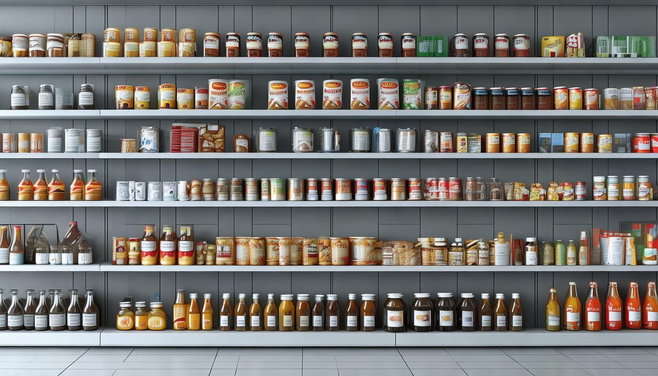 超市货架图片_超市货架怎么摆放好看_超市货架